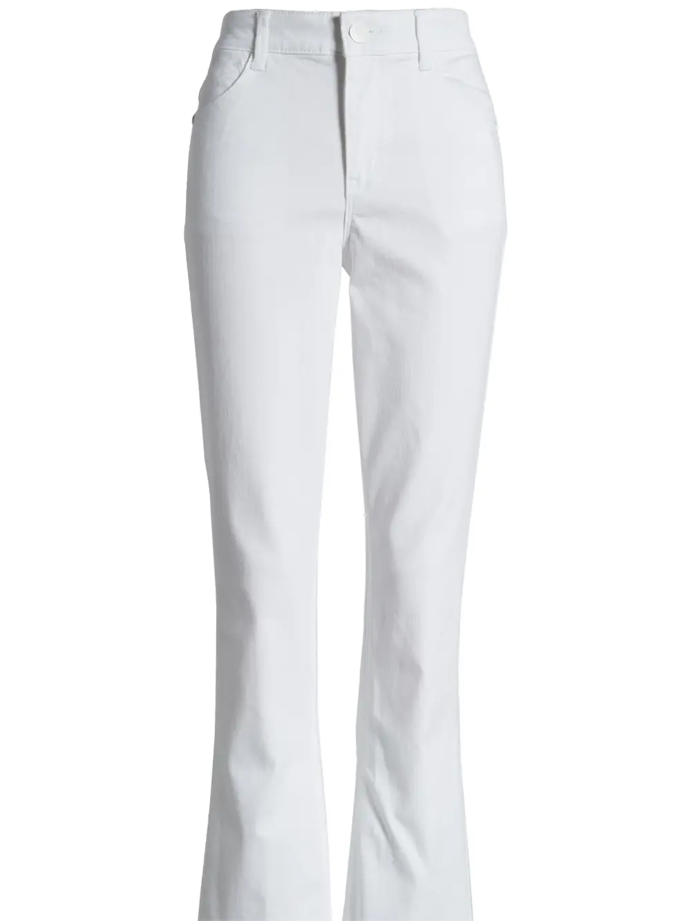 Faux Leather Trim Ponte Knit Pants