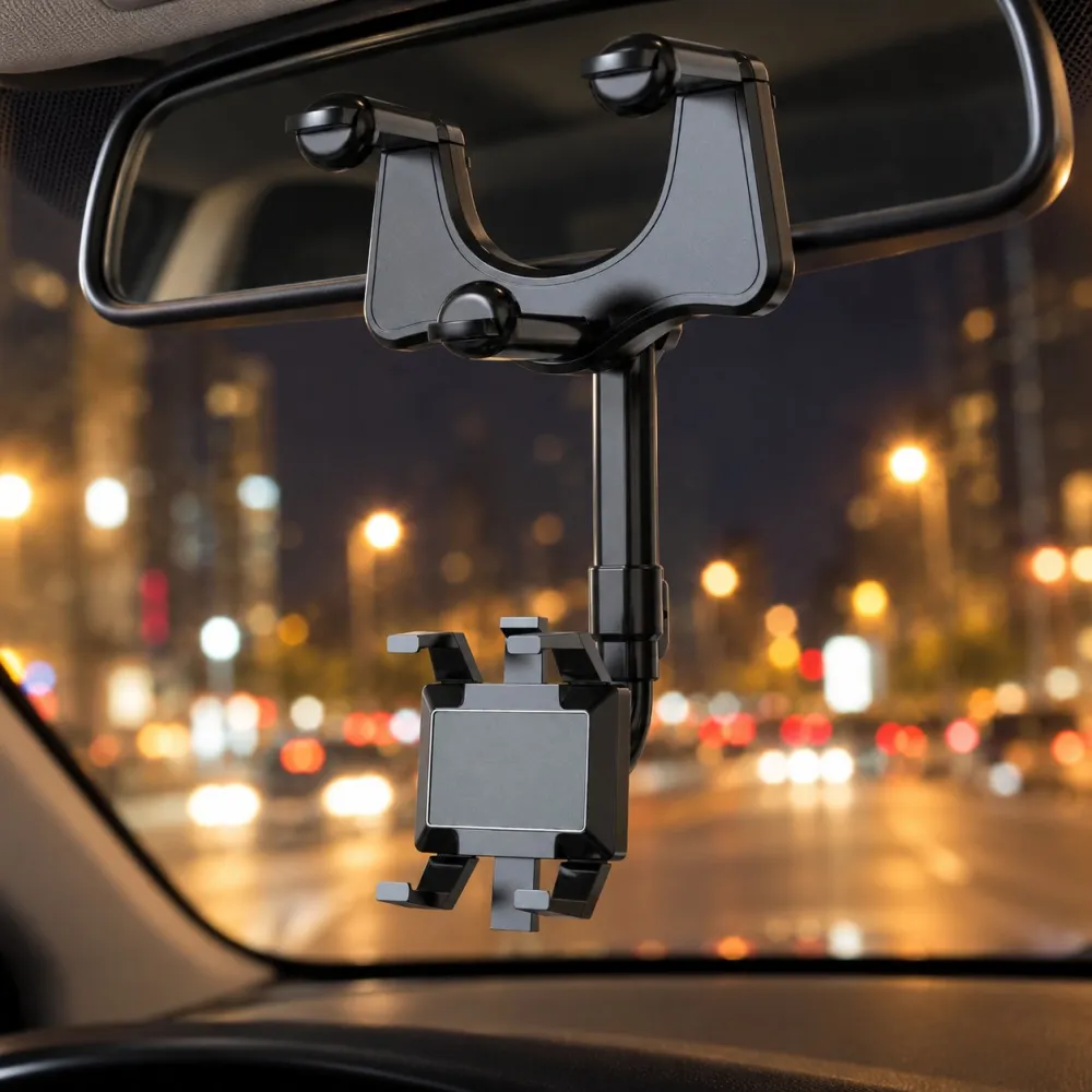 Car Rearview Mirror Phone Mount