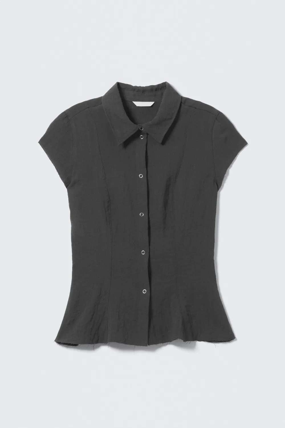 Snap Down Cap Sleeve Shirt