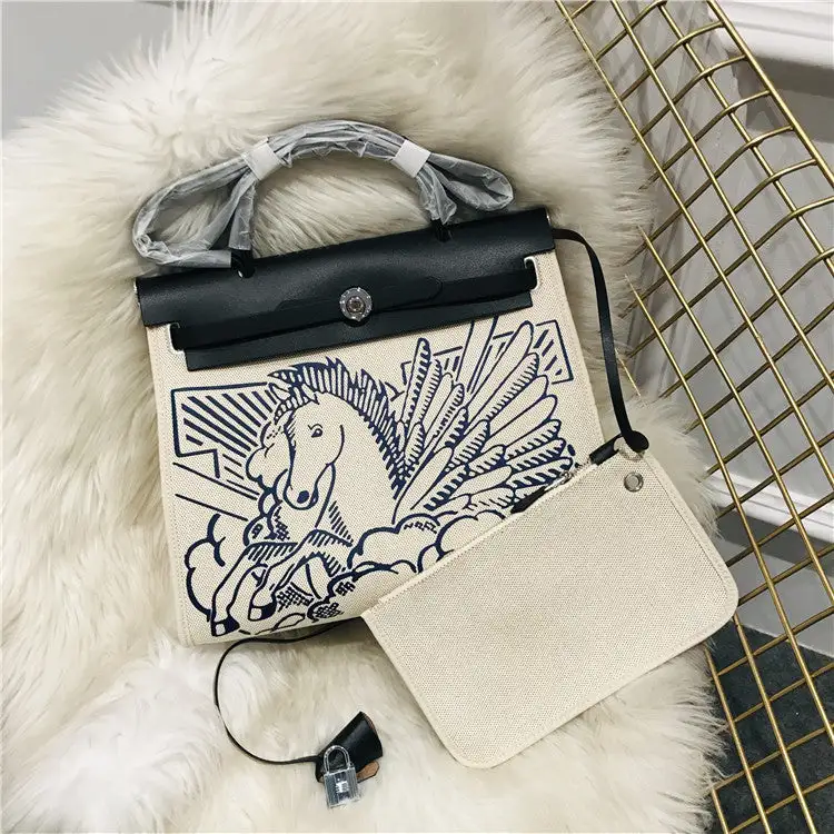 Inspired Canvas Bag Pegasus Graffiti Retro Street