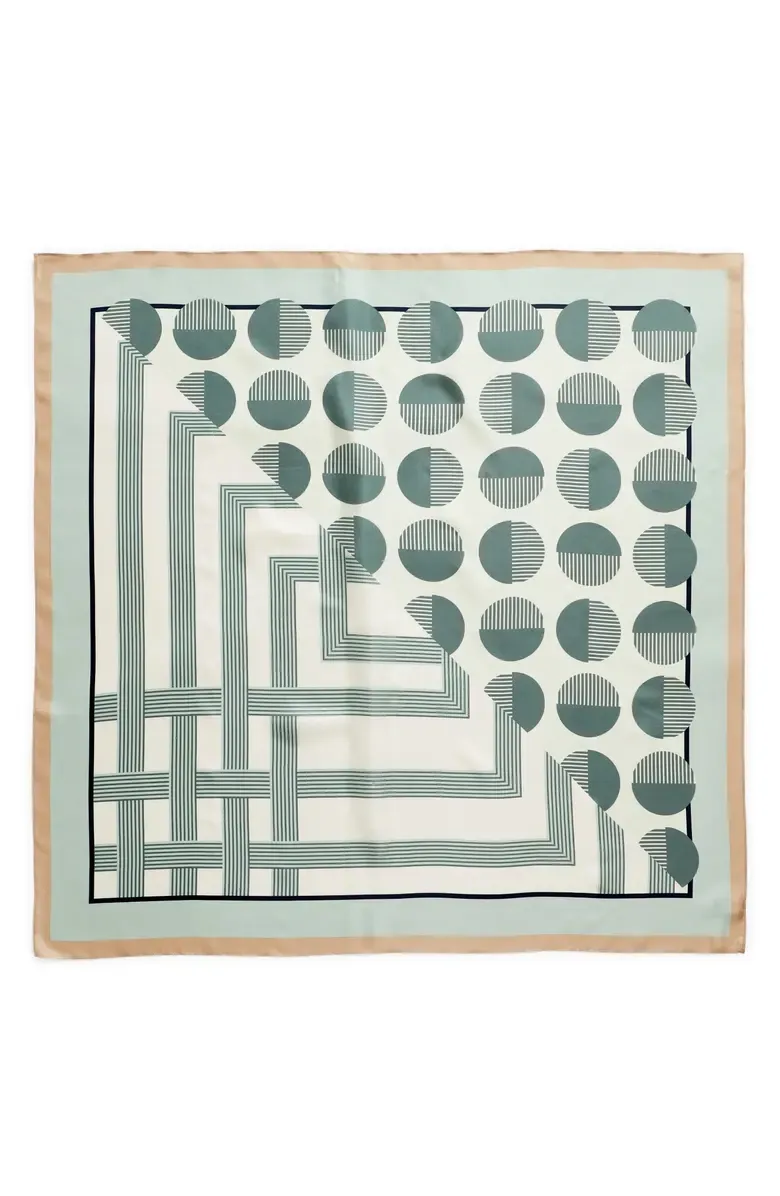 PRINTED SLIK SQUARE SCARF