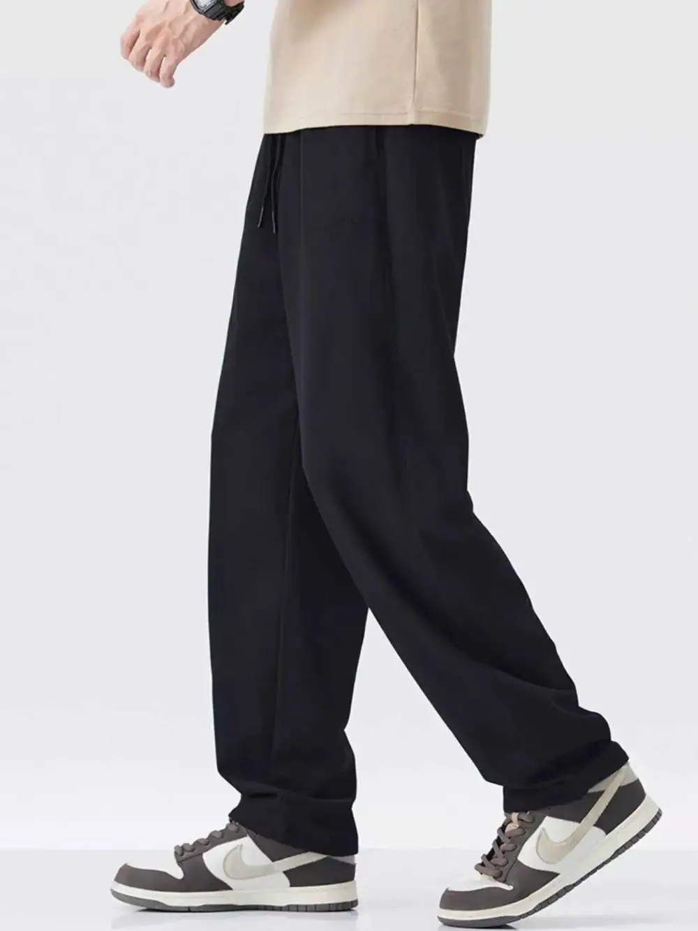 Drawstring Relaxed Fit Casual Pants
