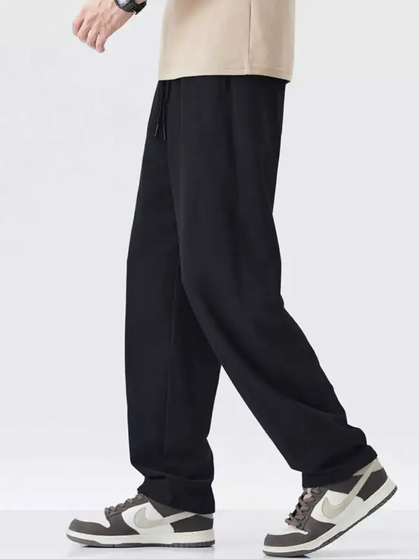 Drawstring Relaxed Fit Casual Pants
