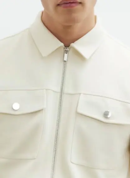 Fashion Casual Beige Jacket Men's  Coat