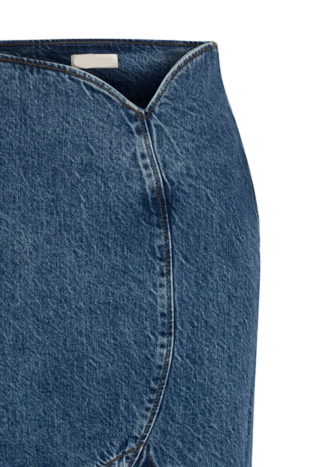 Denim Skirt-Deep Blue