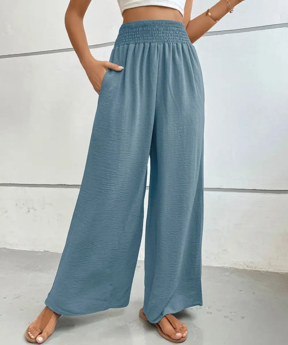 Soft High Waist Wide Leg Pants