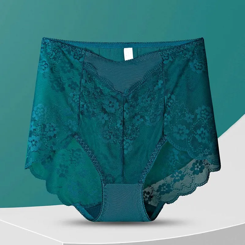 Plus Size High Waist Print Breathable Panty
