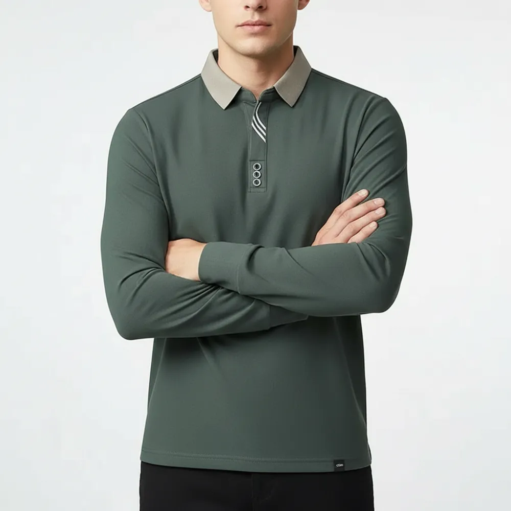 Tailored Long Sleeve Polo