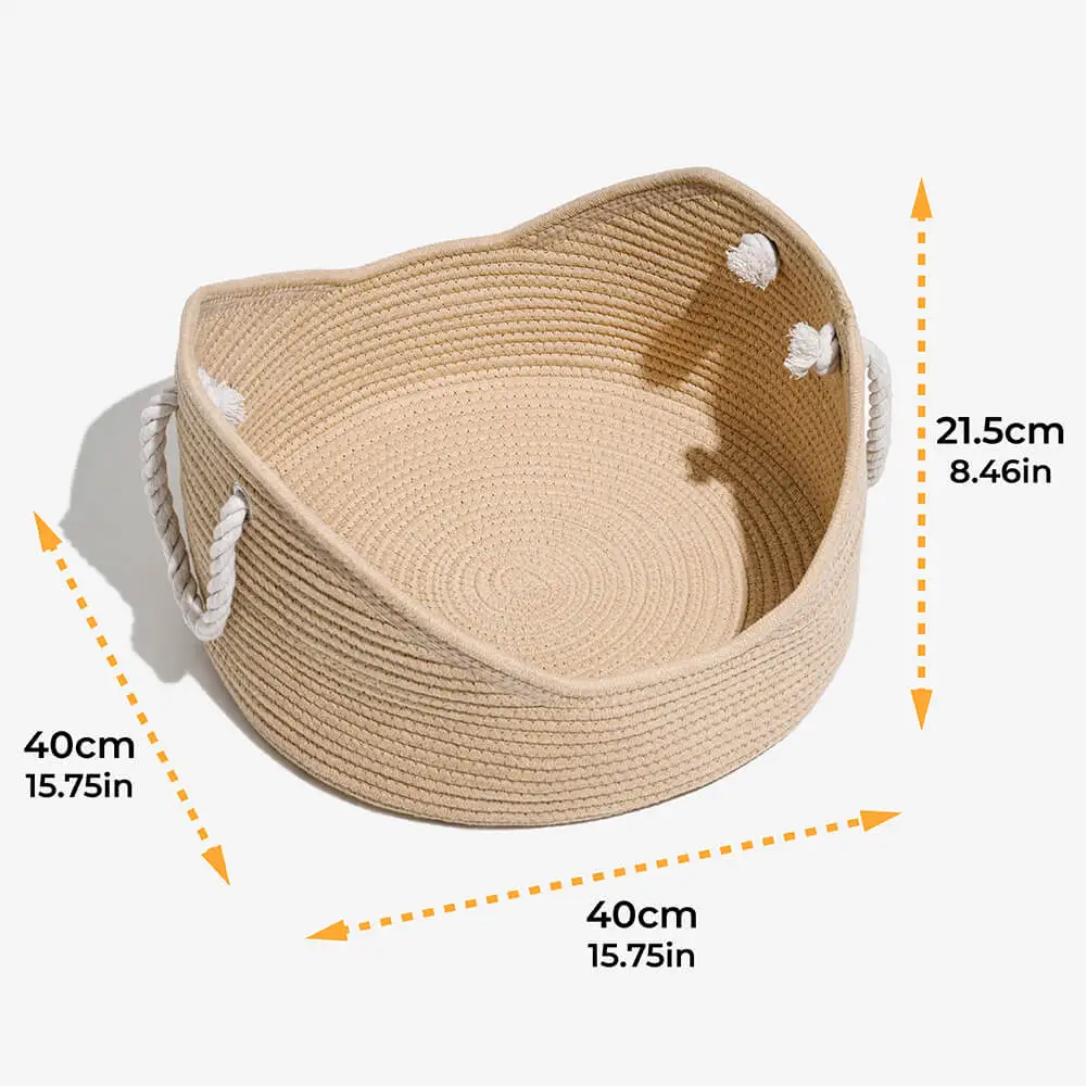 Straw Durable Handmade Cradle Pet Cat Bed