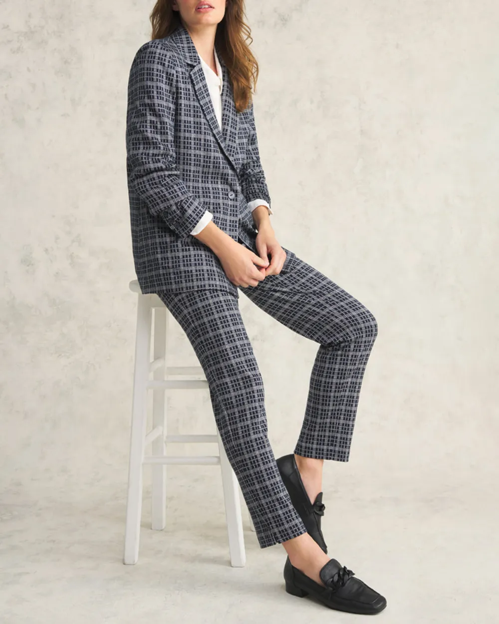 Ponte Check Blazer