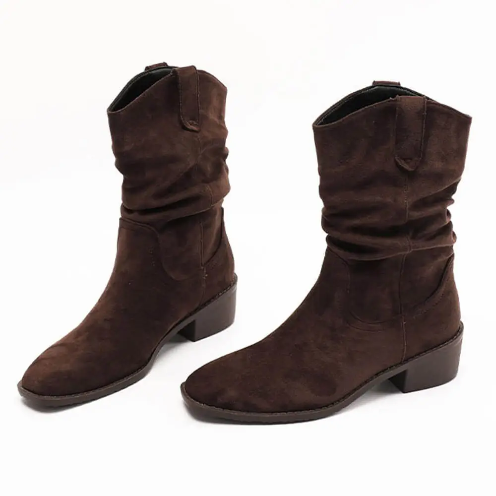 Midnight Paris Slouch Boots