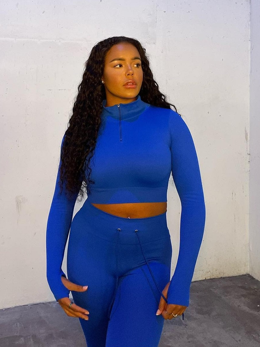 Ribbed Zip Top & Leggings Active Set - Gwen