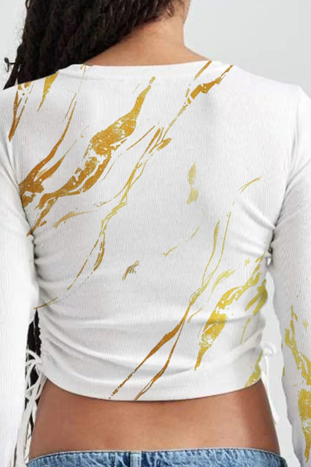 Slim Fit Crew Neck Camisole Long Sleeve T-Shirt