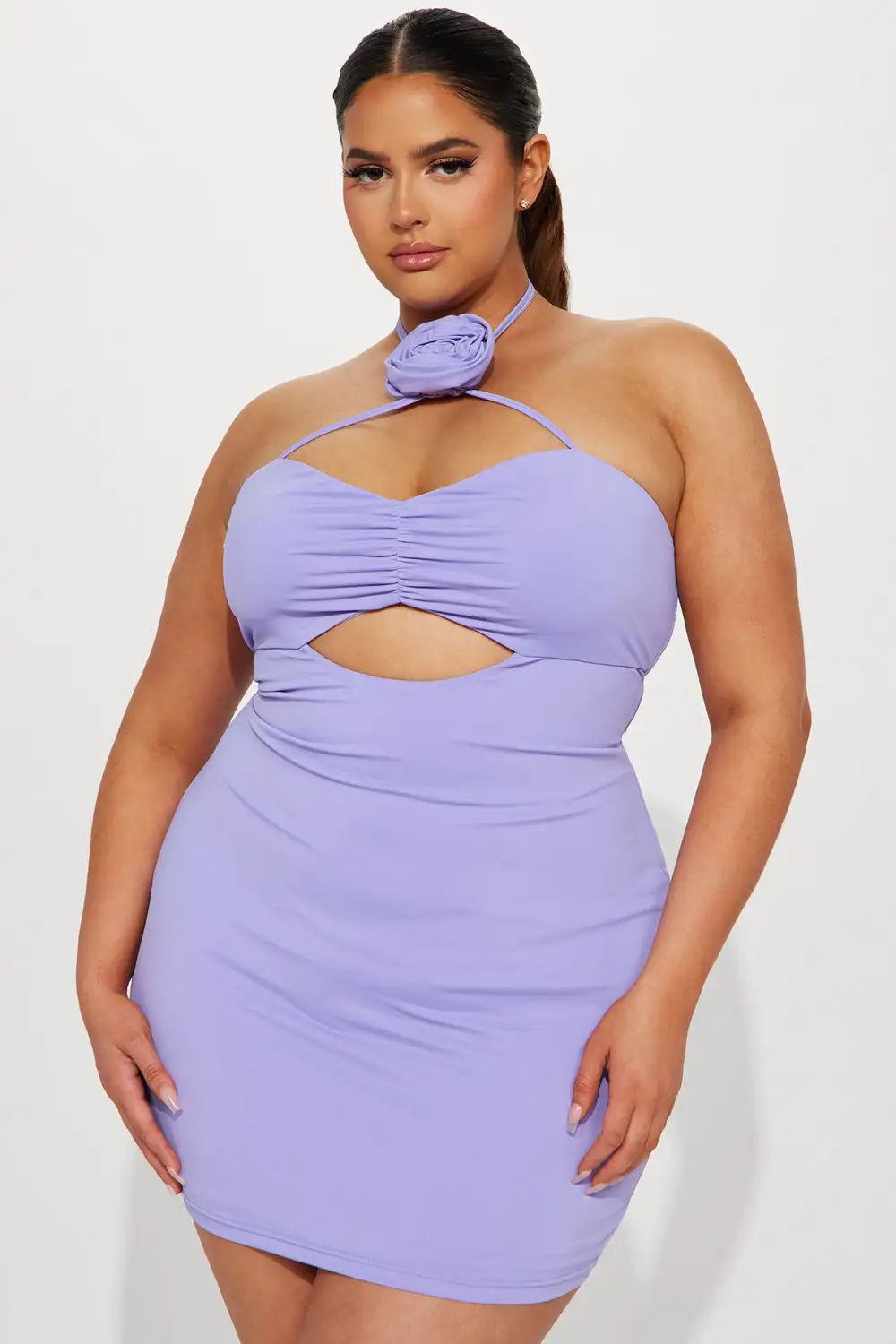 Blake Floral Mini Dress - Lavender