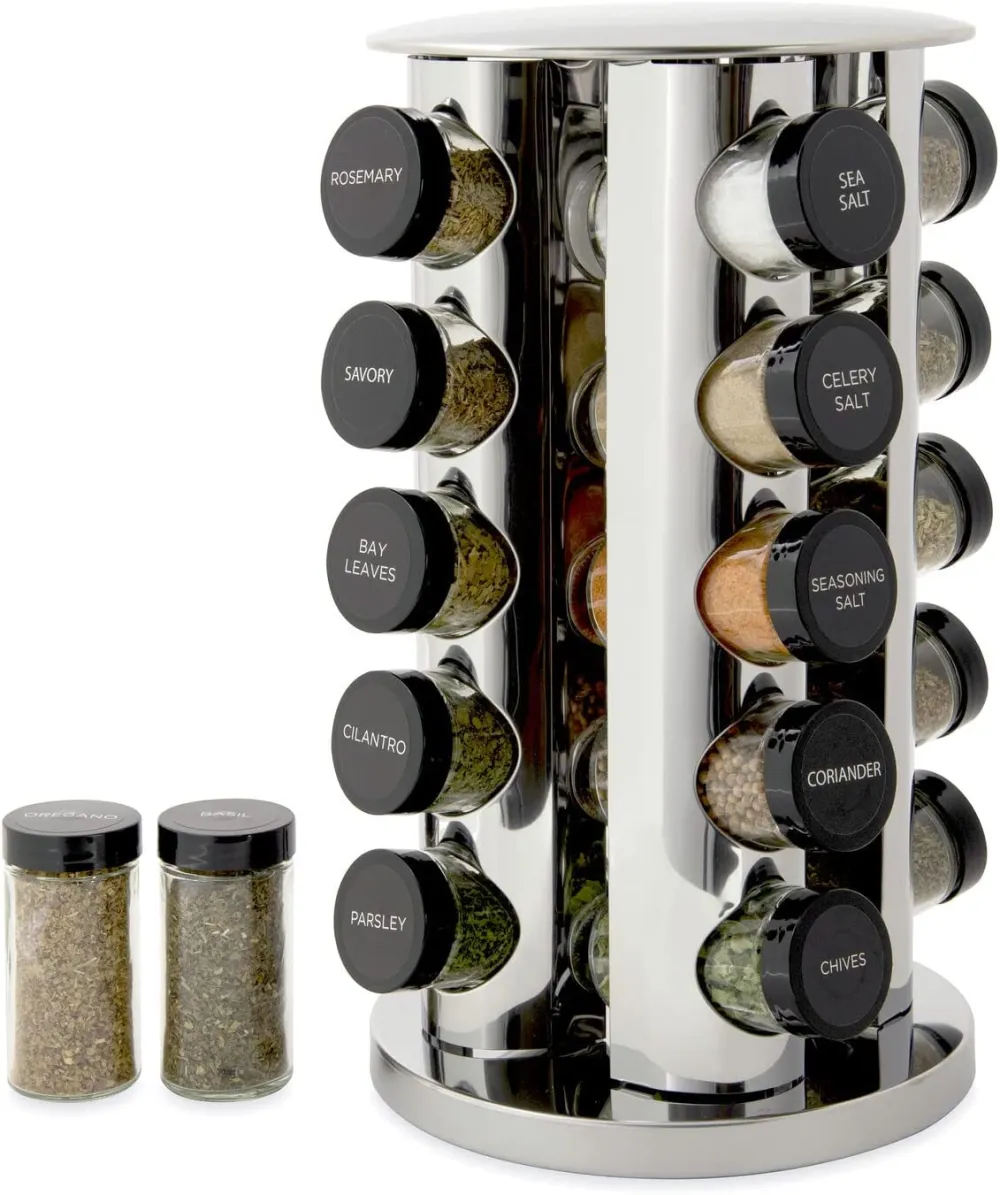 (Store Closing Sale) [🎁GIFT]Rotary 20-tank counter top rack tower organizer