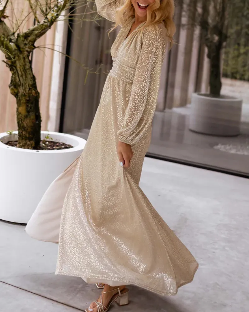 Easy Fit V-Neck Maxi Dress
