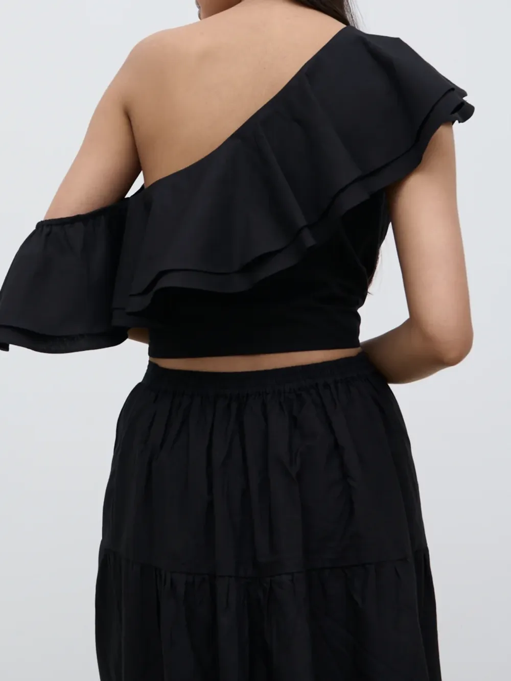 Ruffle Cropped Top