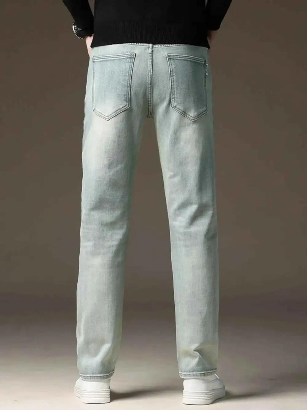 Wash Straight Fit Casual Jeans