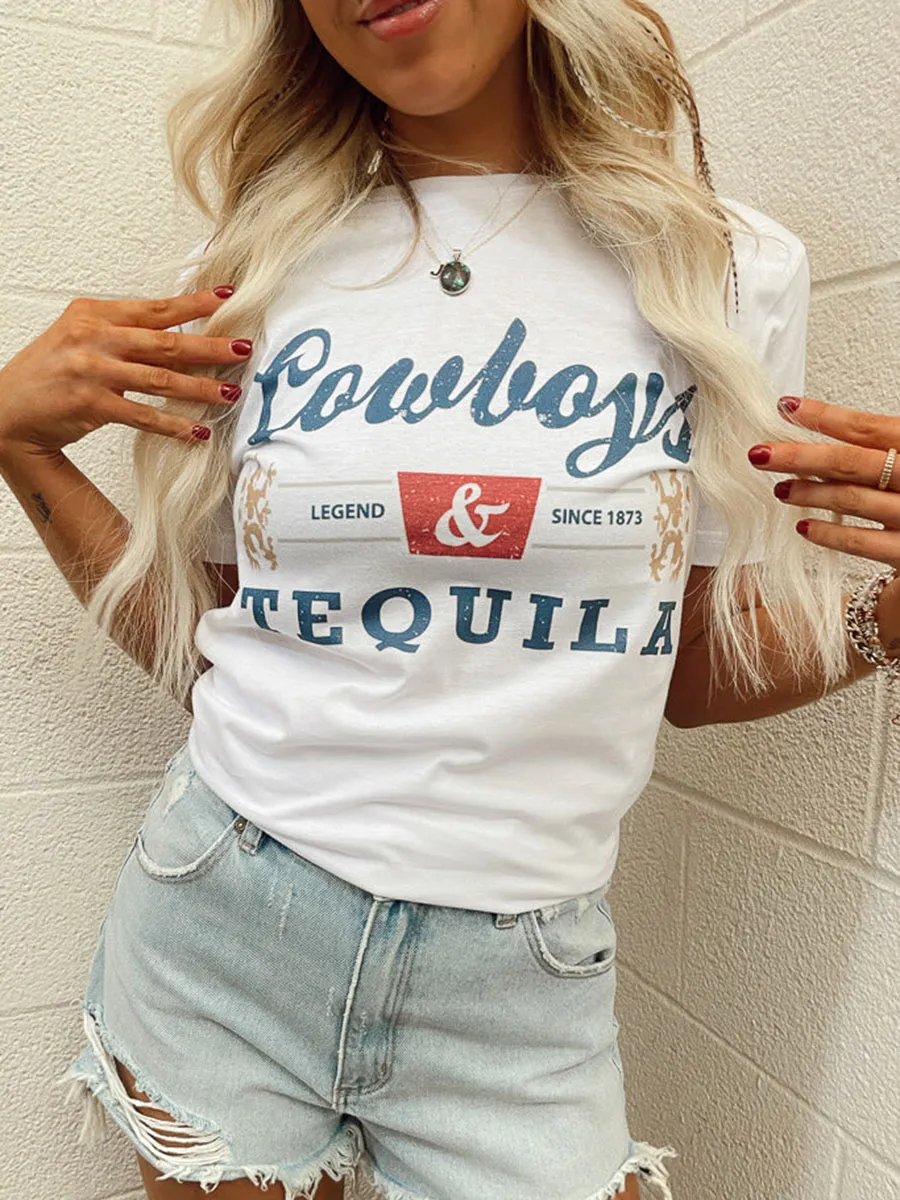 Cowboys & Tequila Graphic Tee