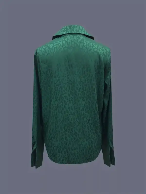 Polished Leopard Button Up Button Up Shirt