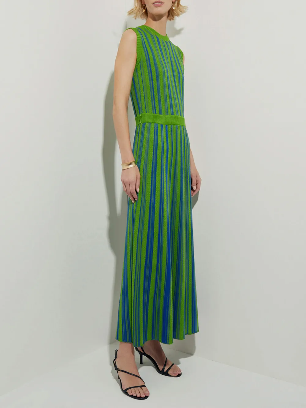 Striped Round Neck Dress