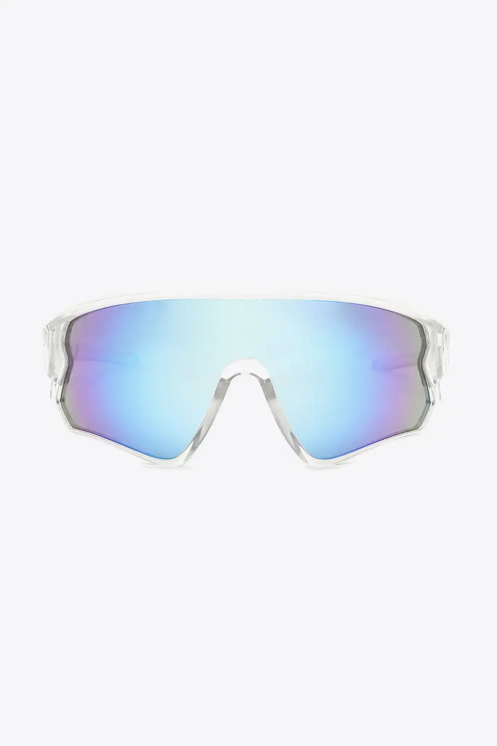 Scalloped Shield Frame Sunglasses