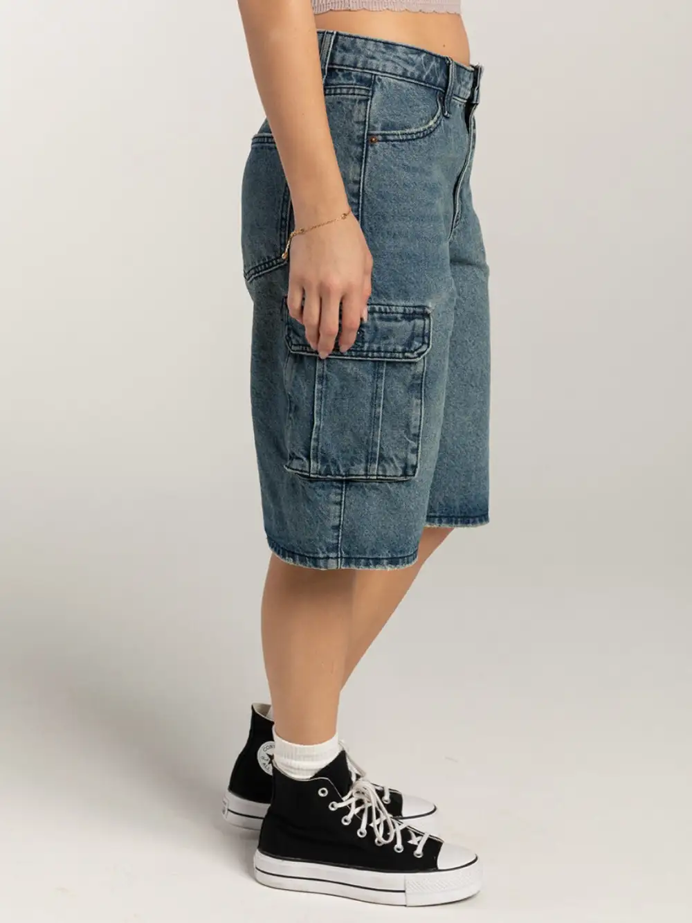 Clean Front Simple Pocket Detail Shorts