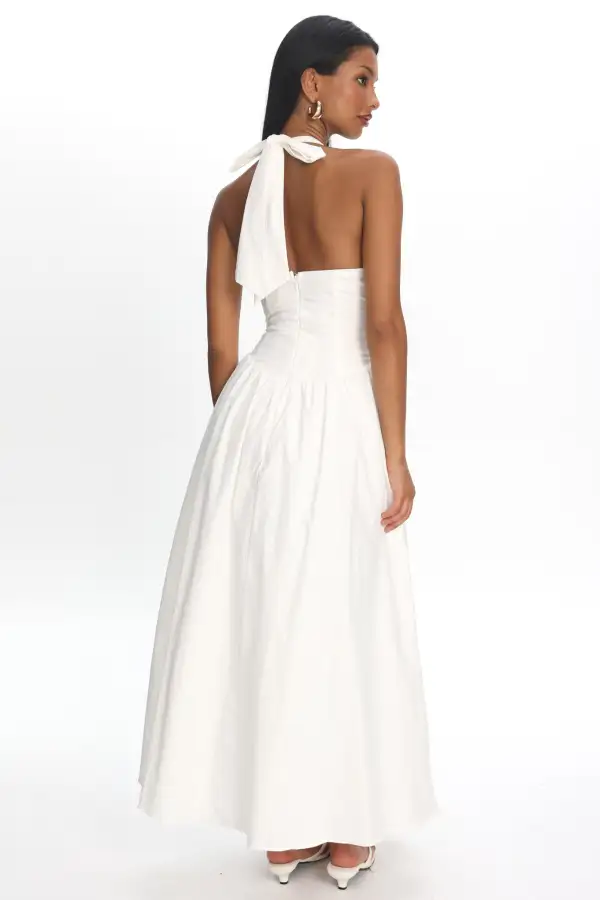 Graceful Halter Maxi Dress