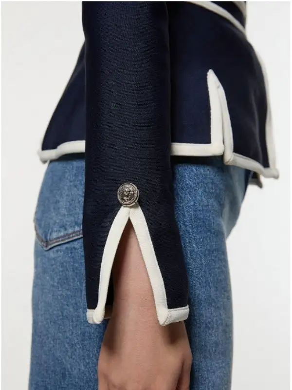 Zip Front Button Front Jacket Classic