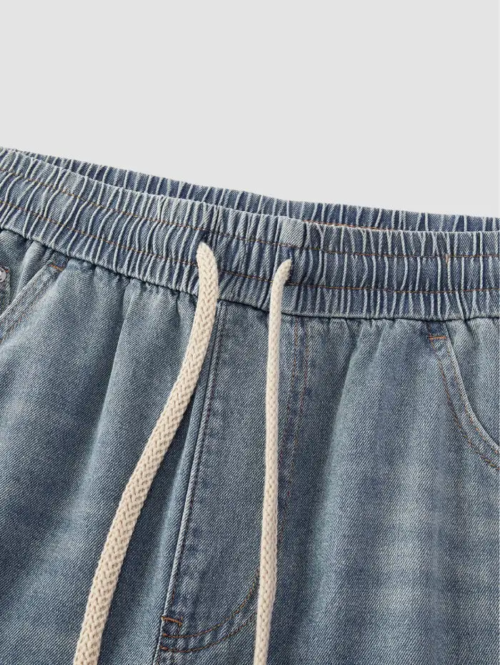 Men's Relaxed Drawstring Denim Pants