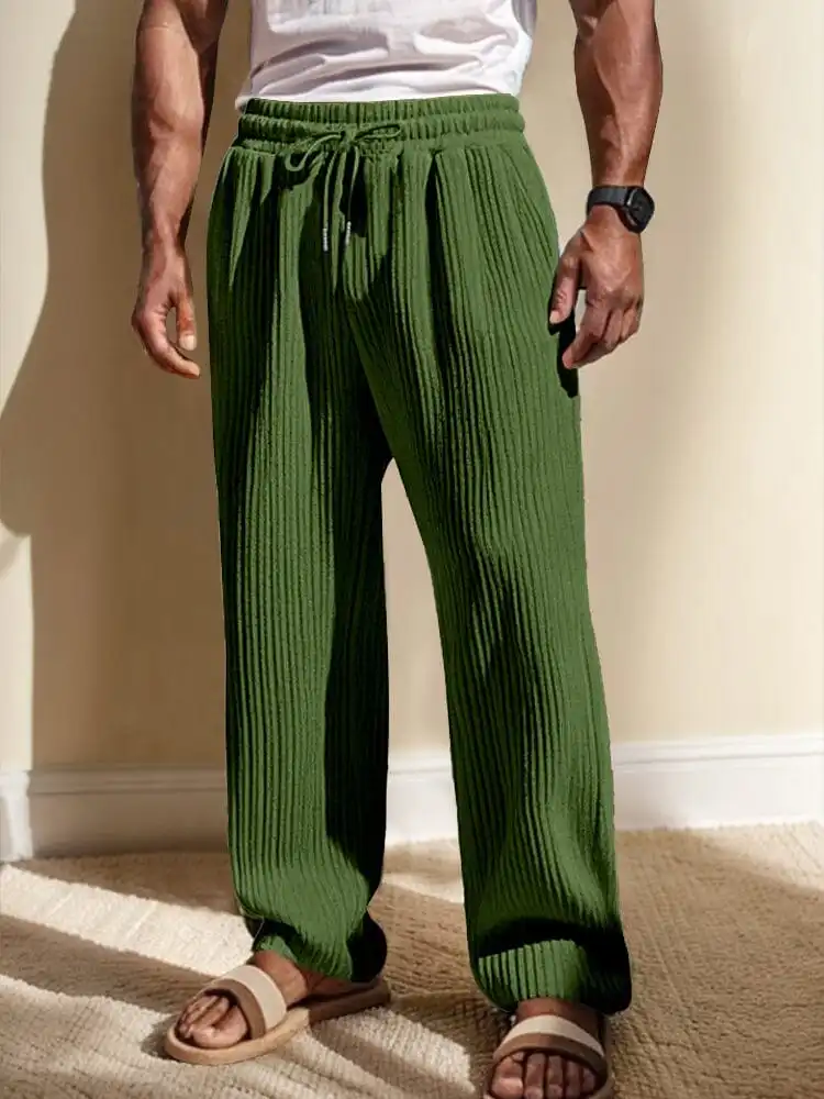 Refined Linen Blend Pants