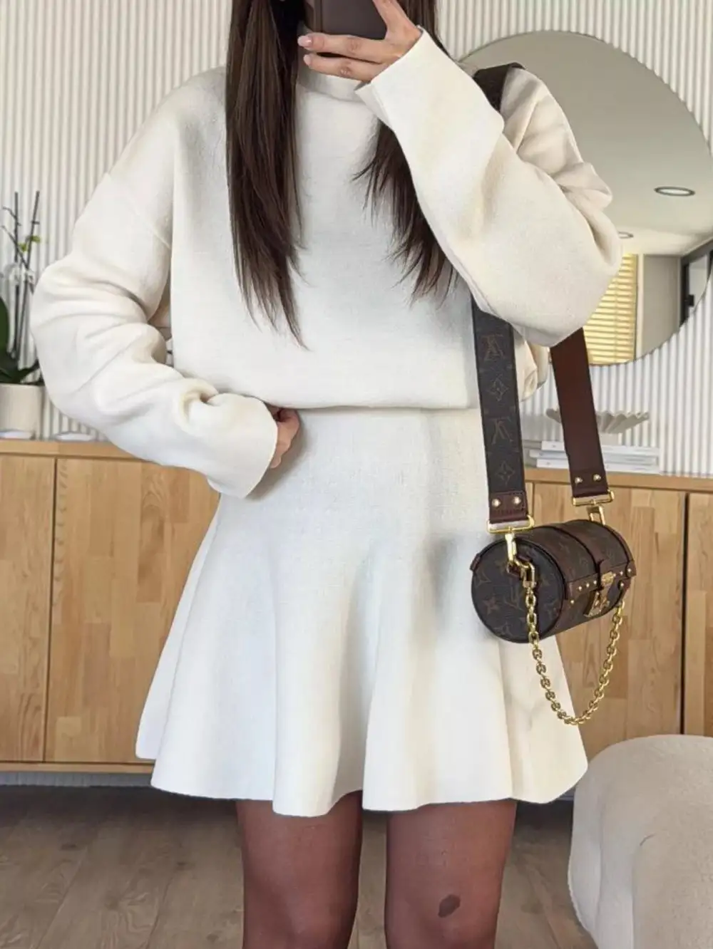 Turtleneck Dropped Coordinated Set