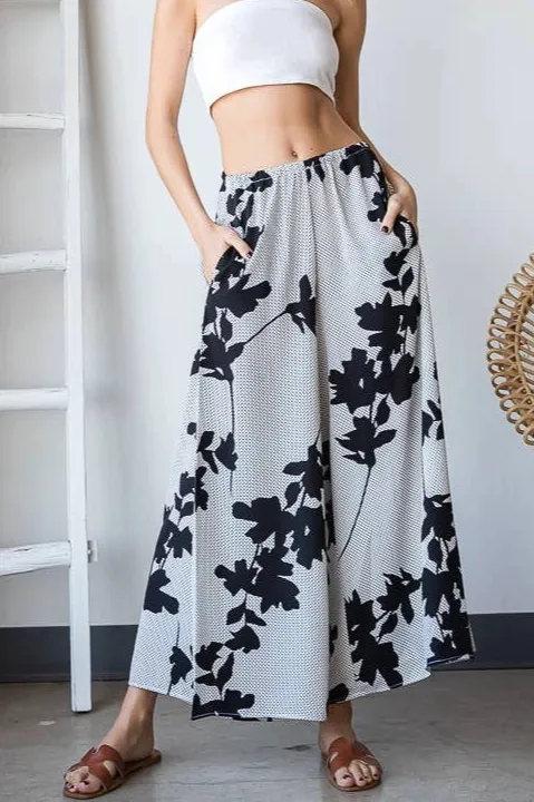 Roomy Bucket Wide Leg Casual Pants