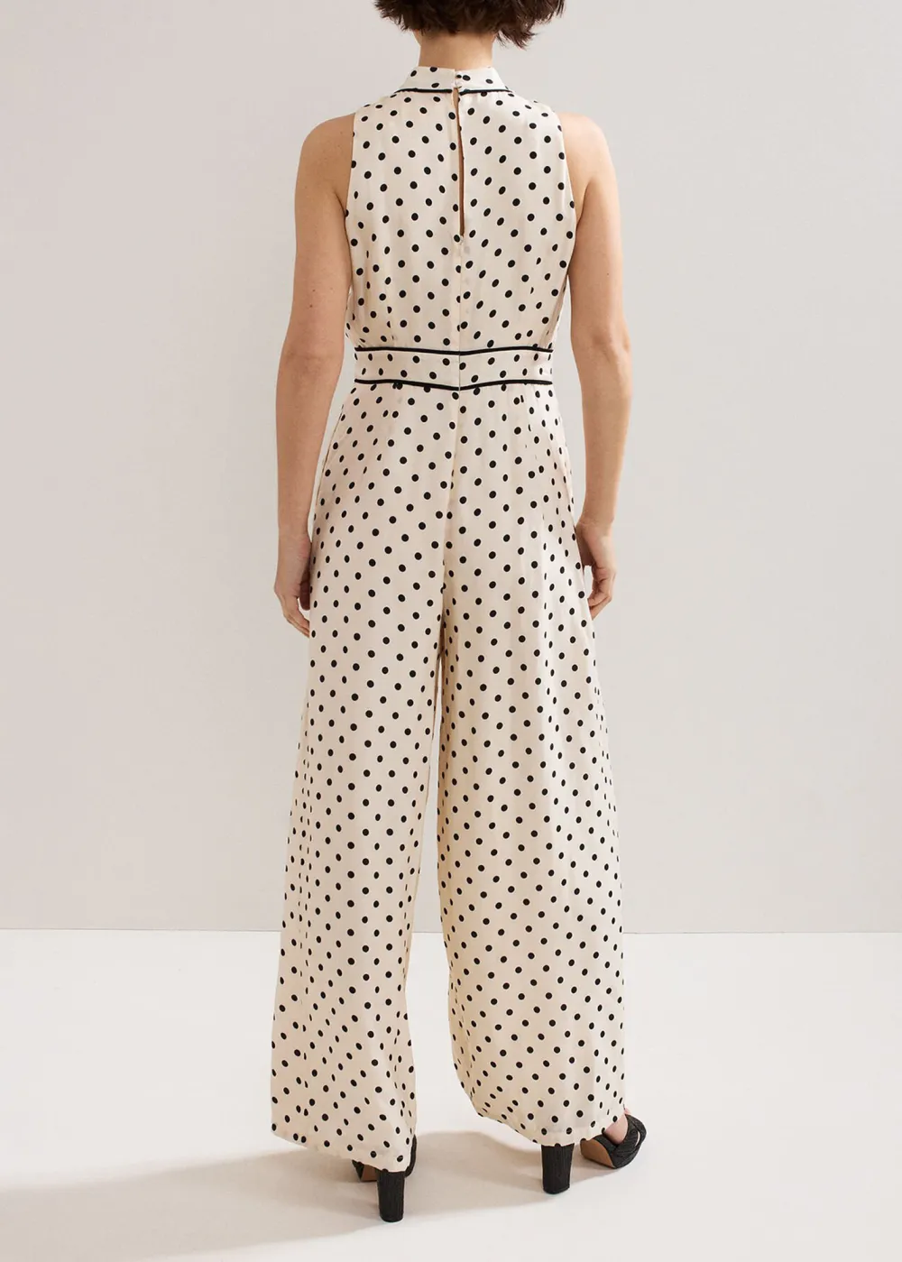 French Romantic Polka Dot Women's Jumpsuit