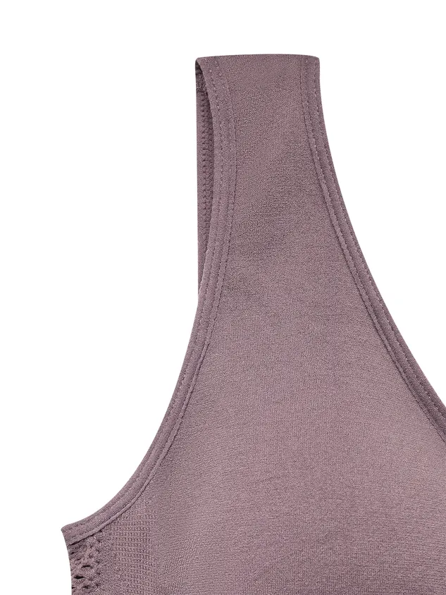 Perforated Seamless Sports Bra