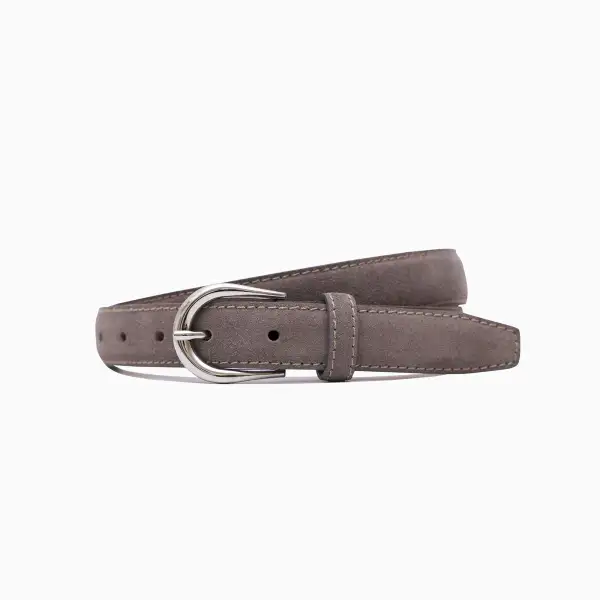 Polished Suede Waist Belt
