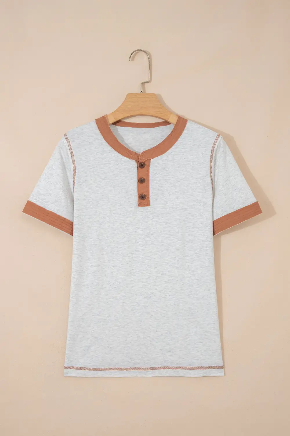 Classic Raw Seam Color Block Tee