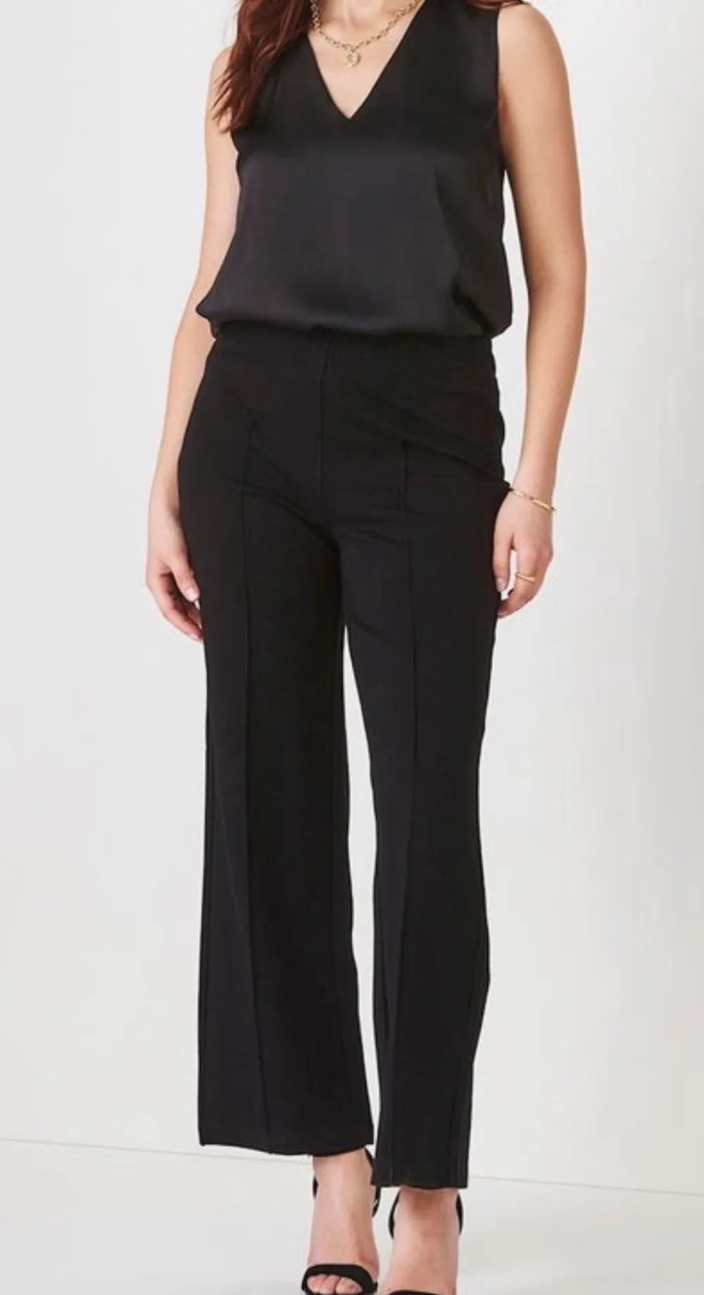 Structured Nylon Roomy Casual Pants