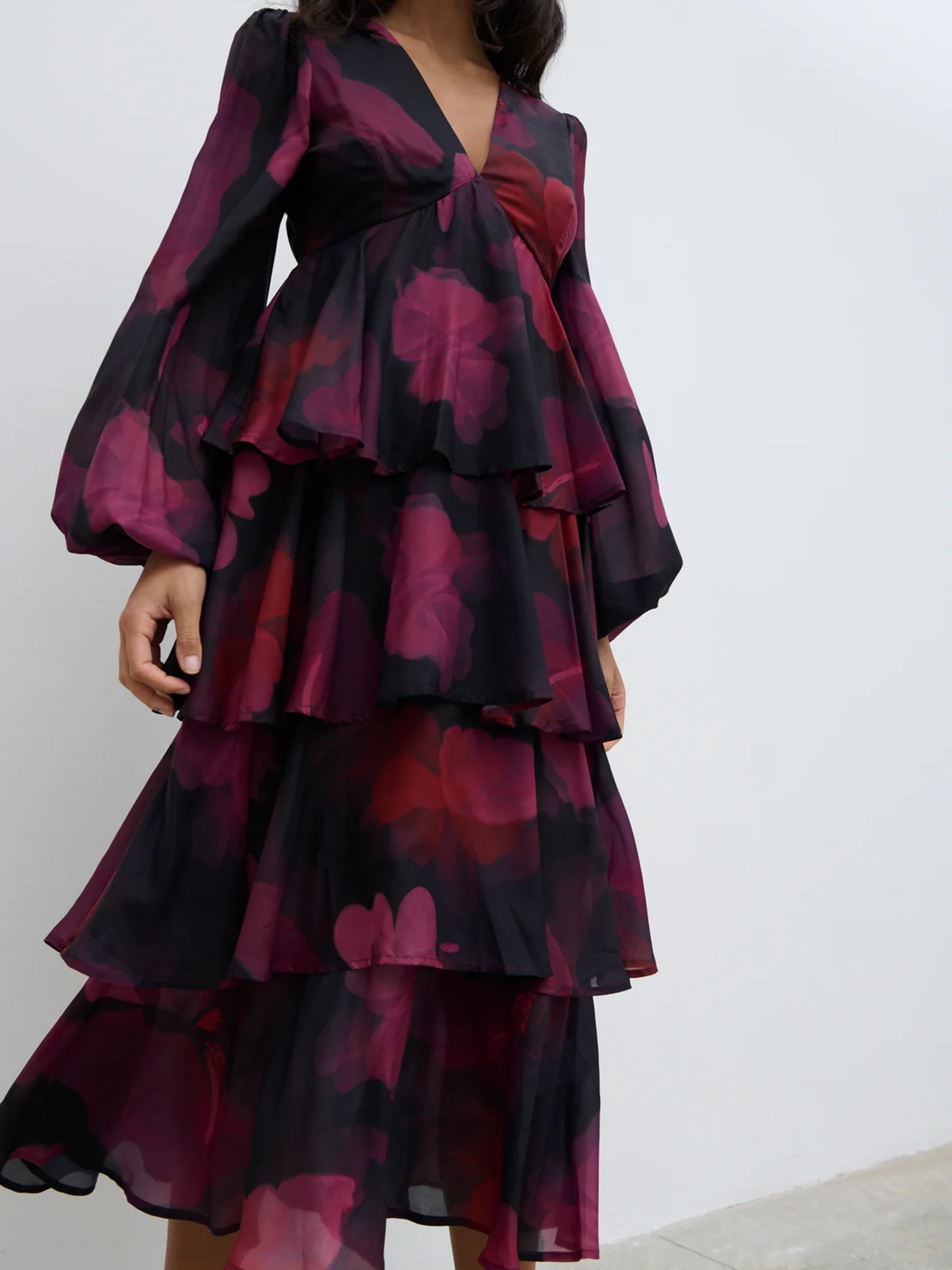 Ruffle Midi Dress