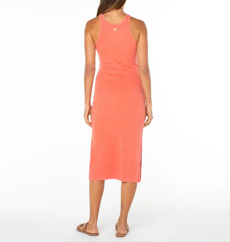 Relaxed Slip Style Midi Dress