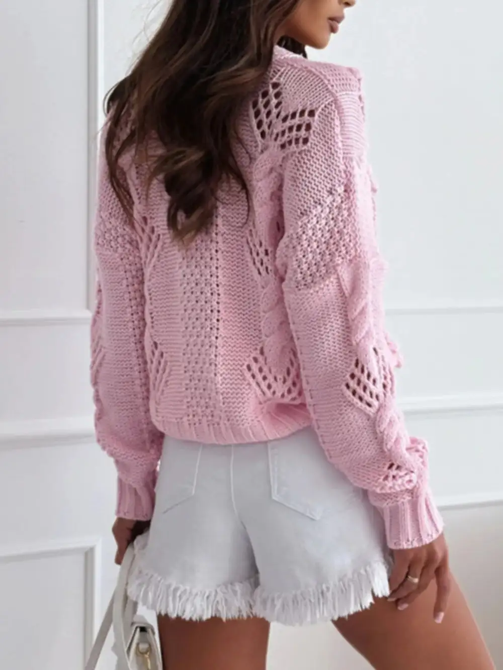 Button-Up V-Neck Cardigan