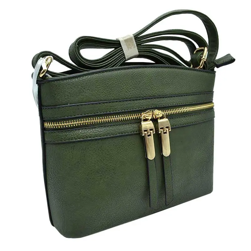 Zipper Detail Crossbody Bag