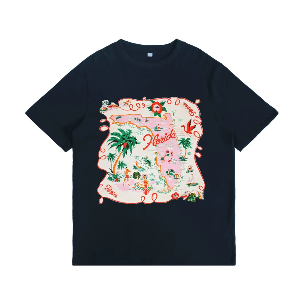 Island Vacation Print T-shirt