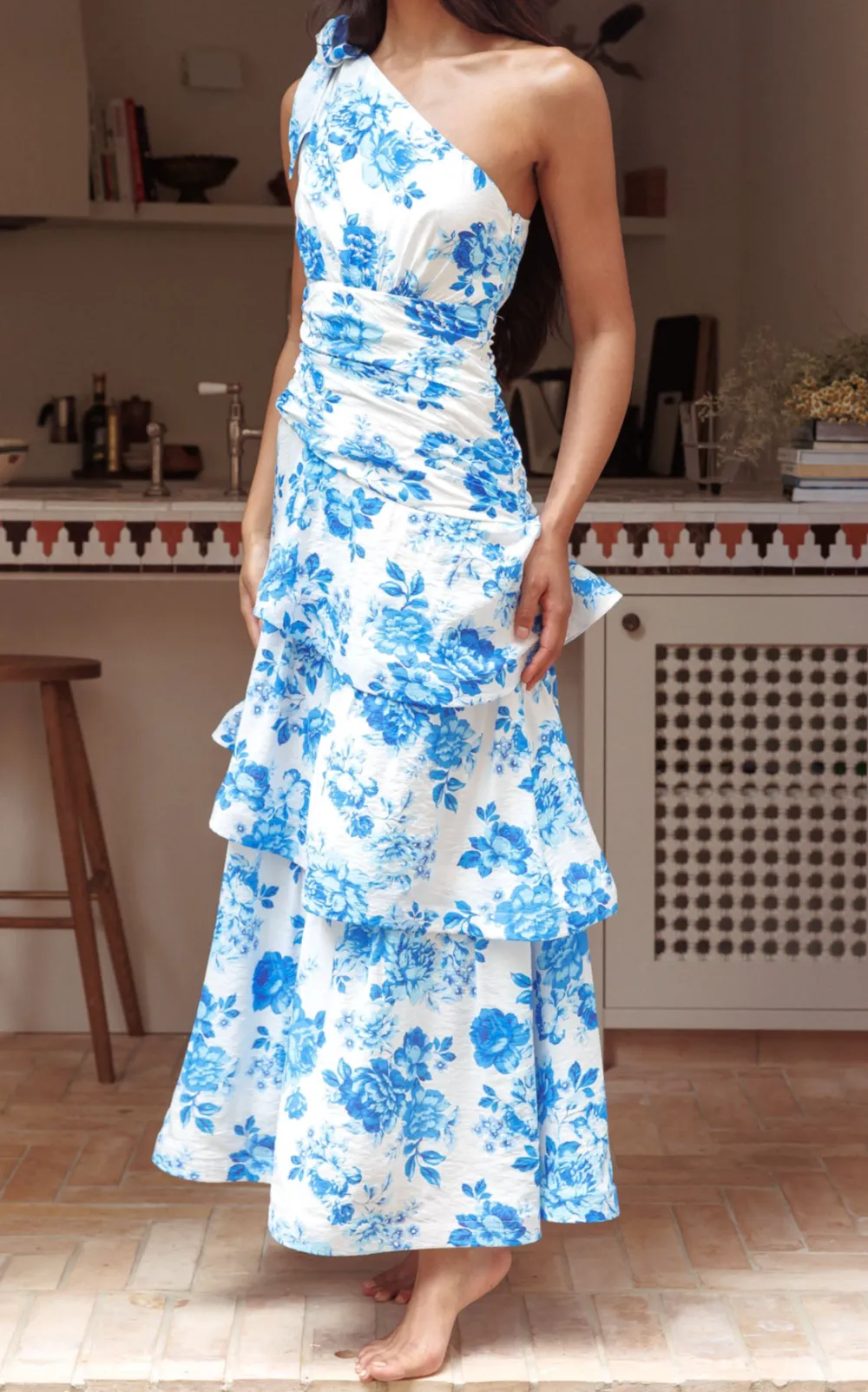 Soft One Shoulder Maxi Dress