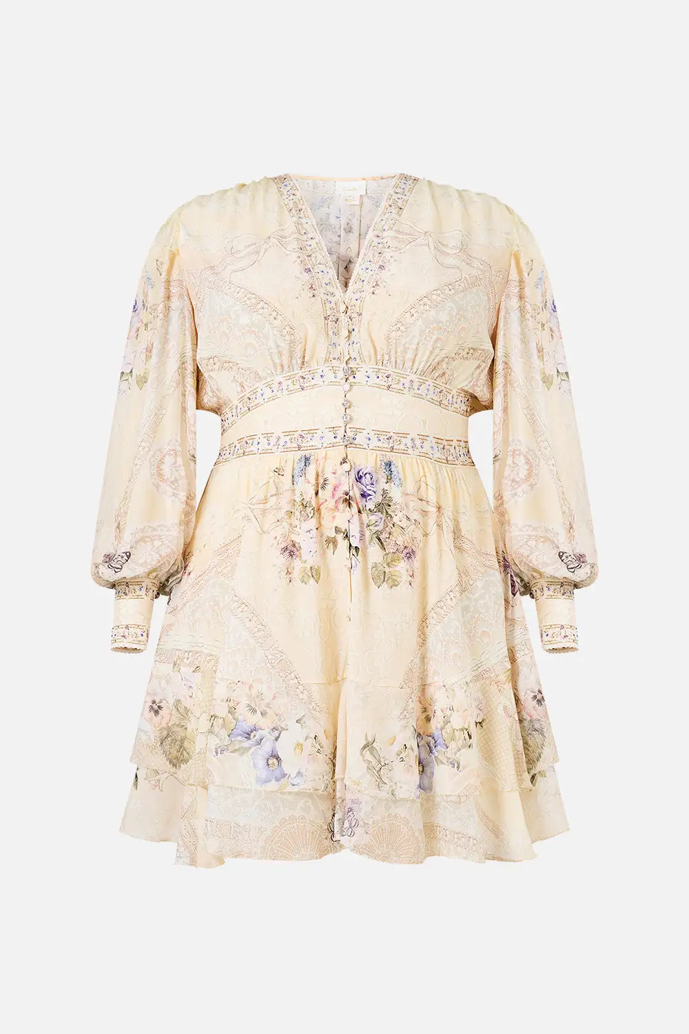 Button Front Frill Dress