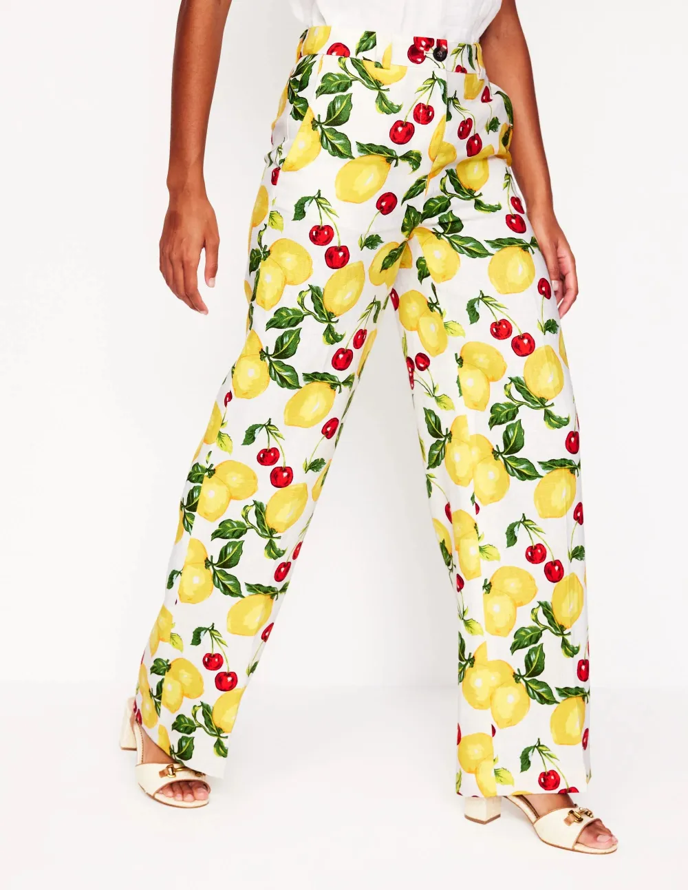 Linen Pants -Ivory