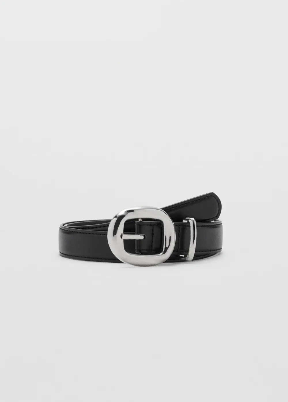 Casual Style Plain Rounded  Buckle Belts