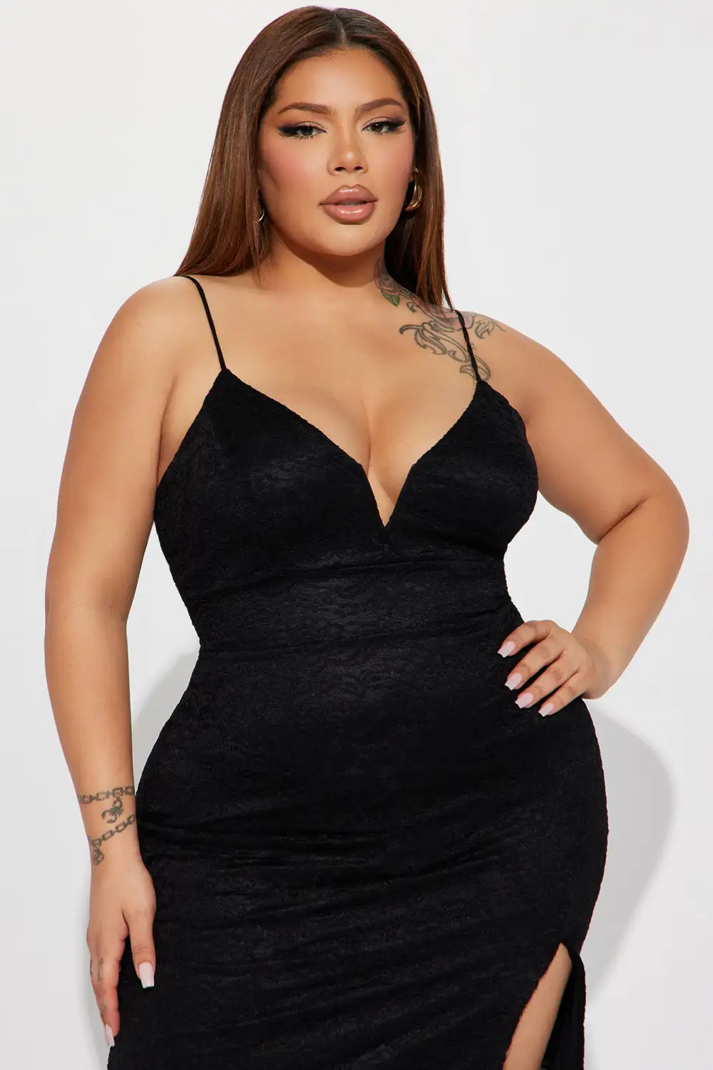 Botanic Sway Maxi Dress - Black