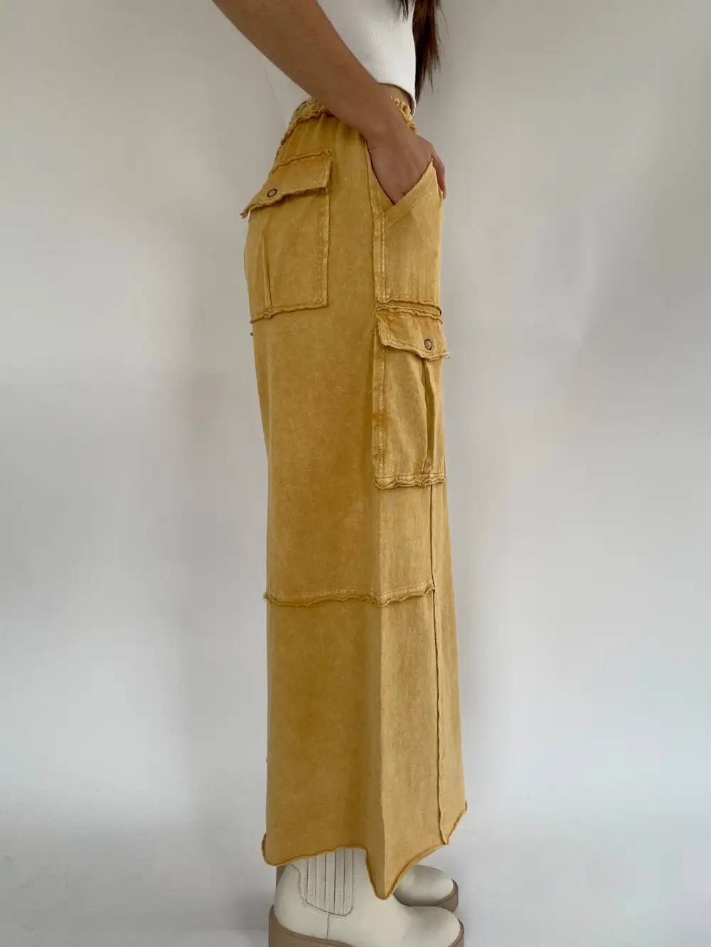 Relaxed Straight Leg Utility Pants