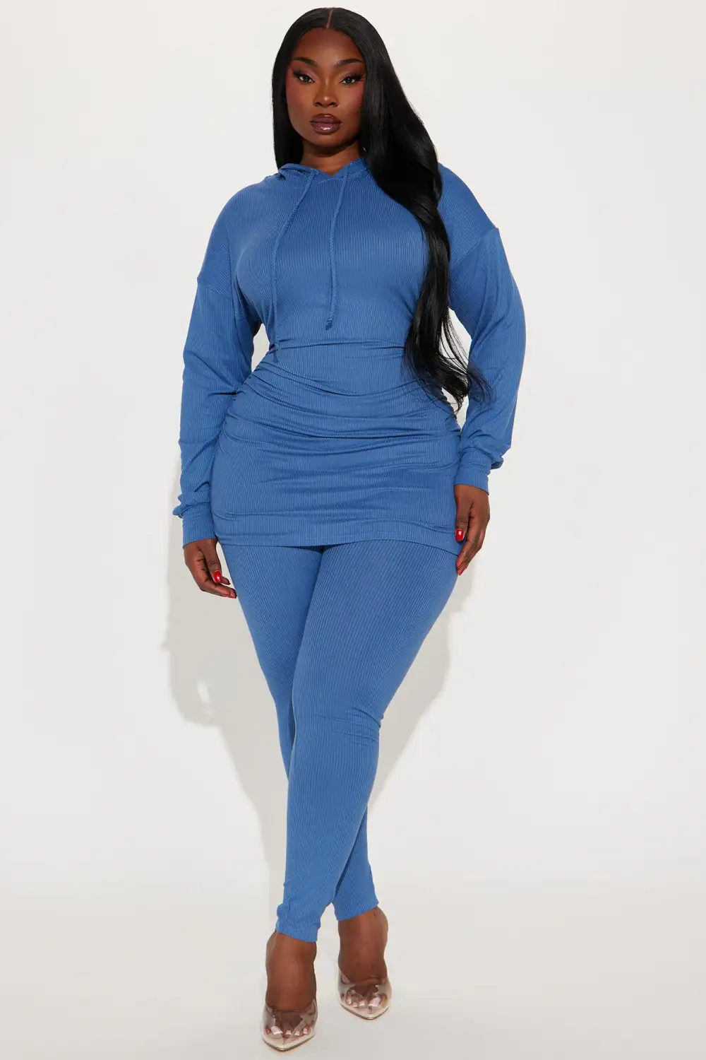 Time Is Right Legging Set - Denim